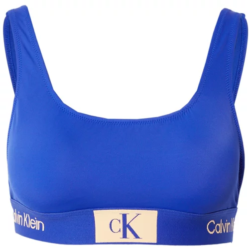 Calvin Klein Swimwear Bikini gornji dio boja pijeska / kraljevsko plava