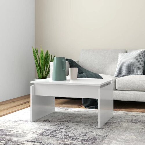  Stolić za kavu bijeli 68 x 50 x 38 cm od konstruiranog drva Cene