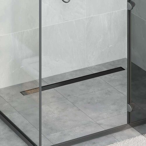  2 u 1 odvod za tu&scaron; Crna 90 cm Nehrđajući čelik 304 Cijene