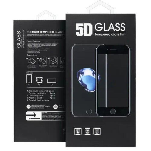  5D Full Glue Tempered Glass - za Huawei P30 Lite crno Slike