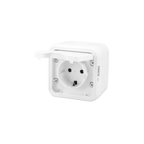 Utičnica dvopolna 16A 250V IP55 bijela 043-211 Commel Cijene