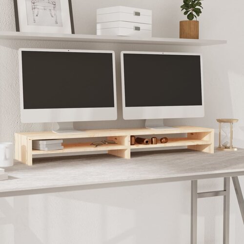  Stalak za monitor 100 x 24 x 13 cm od masivne borovine Cijene