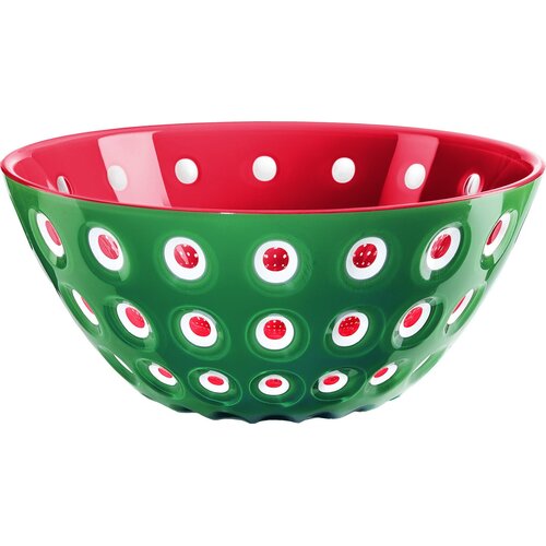 Guzzini Le Murrine Bowl 25cm Emerald green /white /red Slike
