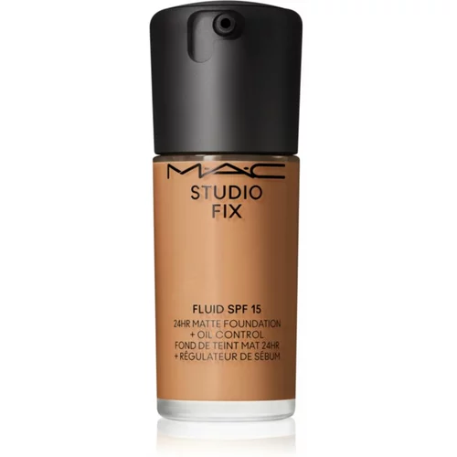 MAC Cosmetics Studio Fix Fluid SPF 15 24HR Matte Foundation + Oil Control matirajoči tekoči puder SPF 15 odtenek NC45.5 30 ml