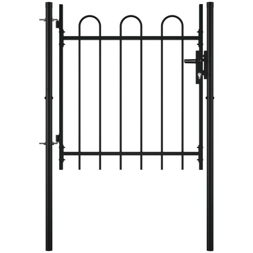 vidaXL Jednostruka vrata za ogradu s ukrasnim lukovima 100 x 75 cm Cijene