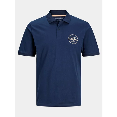 Jack & Jones Polo majica Forest 12248621 Mornarsko modra Standard Fit