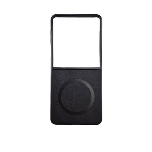  Silikonska futrola OLGE Magnetic New Feeing Samsung Z Flip 8 CRNA Slike