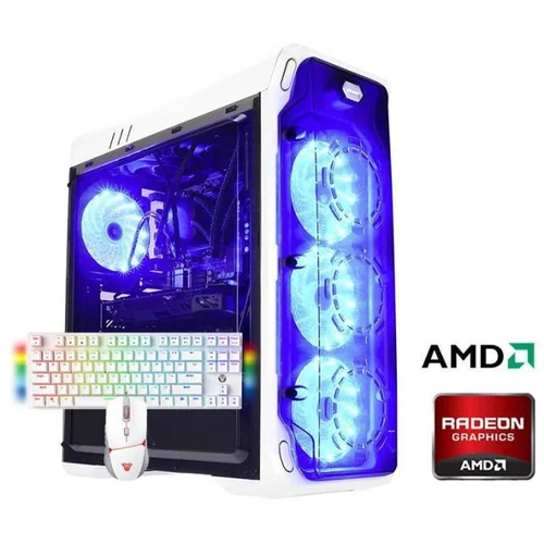 Gaming računar Ryzen 5 5500, 16GB, 512GB, RX 7700 XT 12GB, miš VX7 CRYPTO i tastatura MK856 White