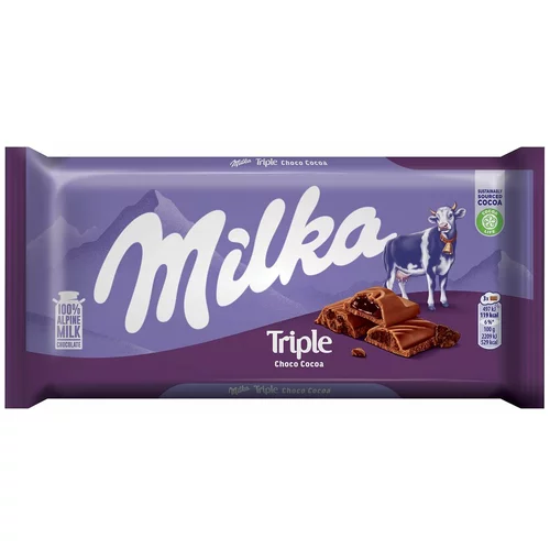 Milka čokolada triple choco cocoa 90g