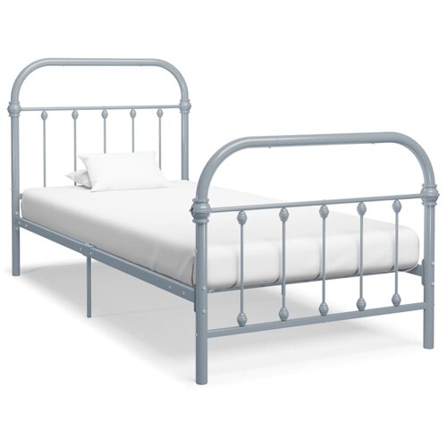 Furnova Posteljni okvir siv kovinski 90x200 cm, (21931741) Slike