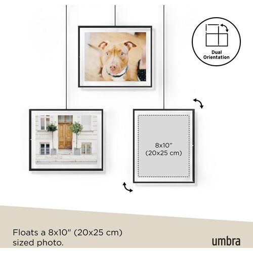 Umbra Crni metalni viseći okviri u setu 3 kom 73x82 cm Exhibit &amp;ndash; Slike