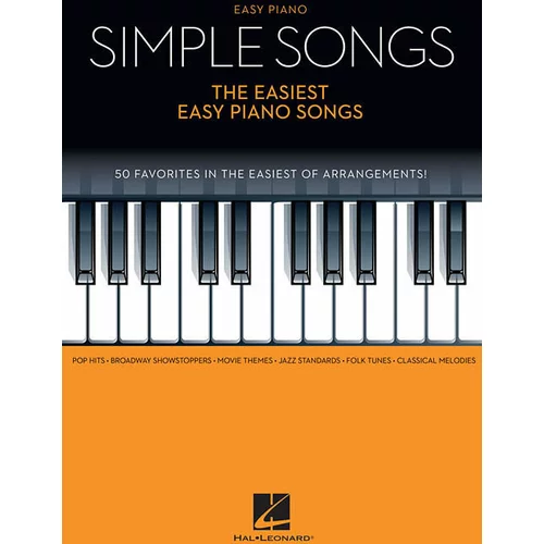Hal Leonard Simple Songs - The Easiest Easy Piano Songs Notna glasba