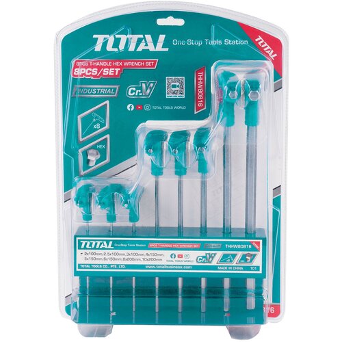 Total set imbus ključeva t-ručka 8-dijelni/ INDUSTRIAL (THHW80816) Slike
