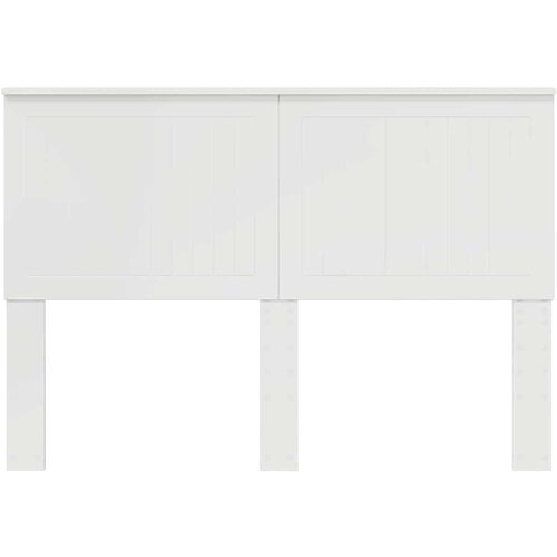 vidaXL Vzglavje z vzglavjem Svetlo Belo 140 cm Konstruiran les Cene