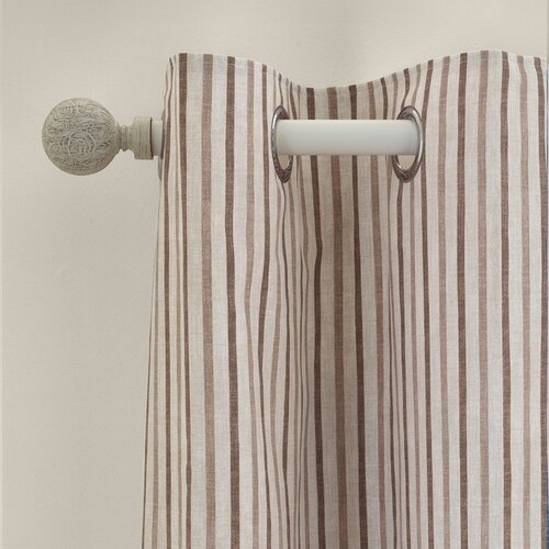Catherine Lansfield Rjave zavese v kompletu 2 ks 168x229 cm Logan Stripe &amp;ndash; Slike
