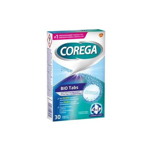 Corega Tabs Bio tablete i otopine za čišćenje 1 set unisex