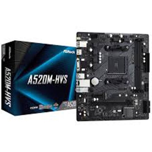 AsRock MB A520M-HVS AMD A520AM42xDDR4M.2 RAIDVGA,HDMImicro ATX Slike