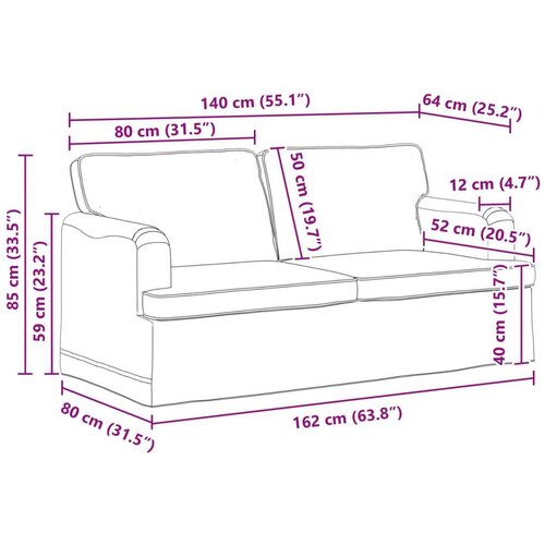 SOFA Tamnozelena 142 x 80 x 85 cm Metal Slike