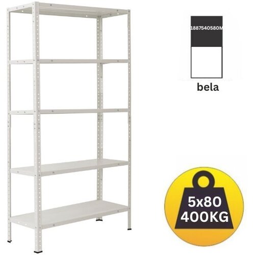 SmartStorage Polica metal-metal 188x75x40 5x80kg BELA Cene