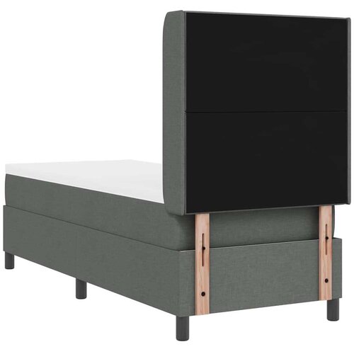  Podloga za krevet s madracem - siva 80x200 cm tkanina Slike