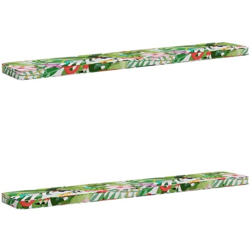  Jastučići za klupe - 2 dijela VUGHT 2 pcs 100% poliester &Scaron;areni - Vi&scaron;ebojna (poliester) 180 x 30 cm 2 Cijene