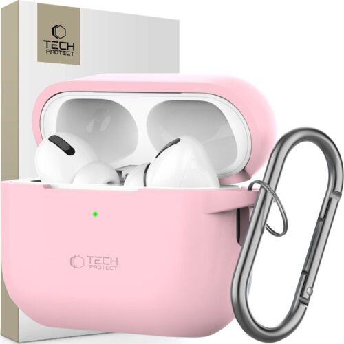 TECH-PROTECT SILIKONSKI OVITEK HOOK ZA APPLE AIRPODS PRO 1 2 DUSTY PINK, (22006494) Cene
