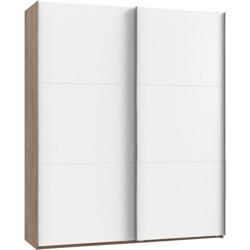 MID.YOU omara z drsnimi vrati, bela, barve hrasta, barve aluminija Cene