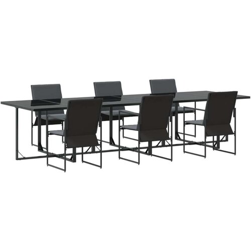  Set za objedovanje na otvorenom od 9 komada s jastučićima od čelika i tekstilena Slike