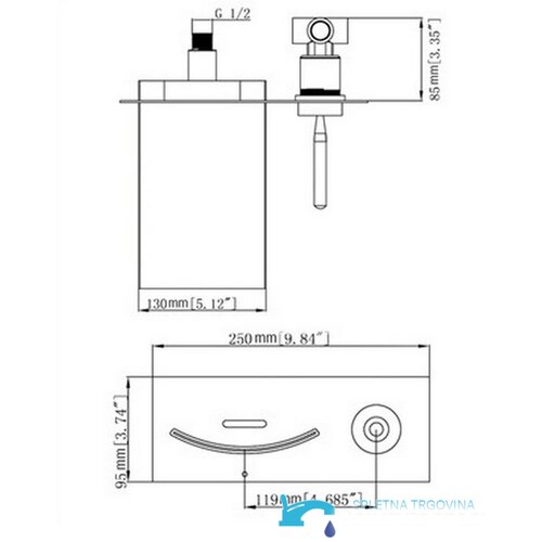 EYN LED stenska kopalni&amp;scaron;ka armatura SK 0559 Slike