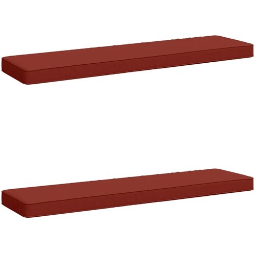  Jastučići za klupe - 2 dijela VUGHT 2 pcs 100% poliester Crvena - Crvena (melange) 100 x 30 cm 2 Cijene