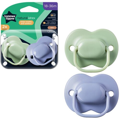 Tommee_Tippee tolažilna duda - lateks , cherry, 18-36m, 2/1 Cene