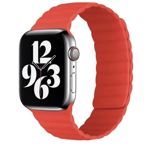 silikonska narukvica za Apple Watch sa magnetom crvena 42/44mm Slike
