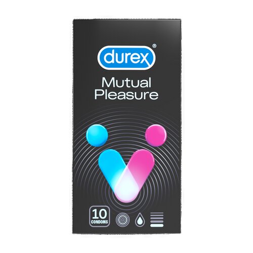 Durex Mutual Pleasure - kondom z zamikom (10 kosov) Cene