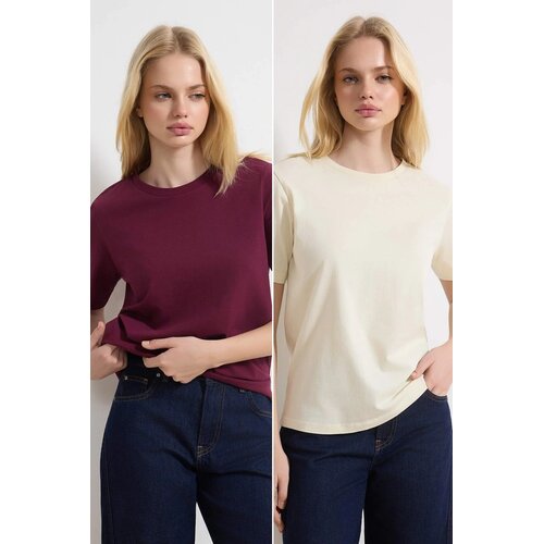 TRENDYOLMILLA Ženski set majici TWOSS20TS0141, Vi&scaron;ebojni Cene