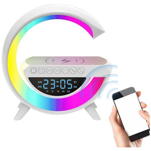Hitelektro 3v1 LED RGB bluetooth zvočnik budilka in polnilec Slike