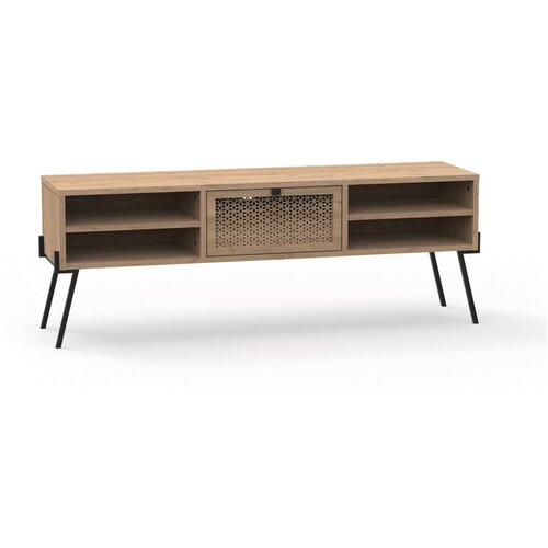 Marckeric TV omarica v hrastovem dekorju v naravni barvi 140x51 cm Evan &amp;ndash; Slike