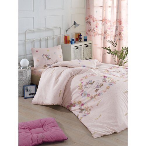 Hanah home komplet posteljine Unicornlar, 160x220cm, Roze Slike