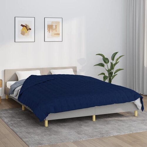 vidaXL Teška deka plava 220x230 cm 11 kg od tkanine Cijene