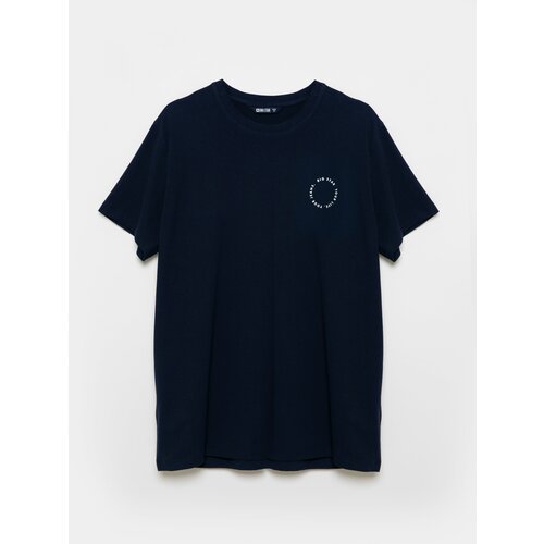Big Star Man's T-shirt 152384 Navy Blue 403 Cene