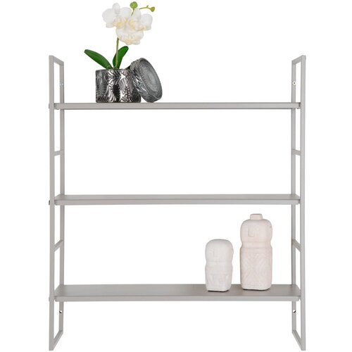 House Nordic Svetlo siva večnivojska kovinska polica 48 cm Beja &amp;ndash; Slike