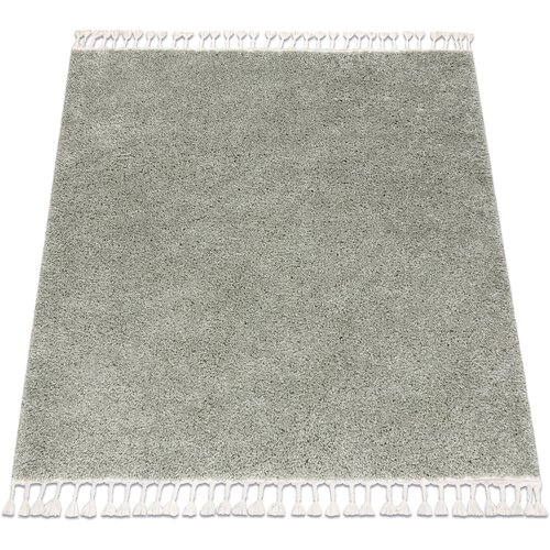 RugsX Preproge Preproga BERBER square 9000 zelena Čopki berbery 120x120 cm Zelena Cene