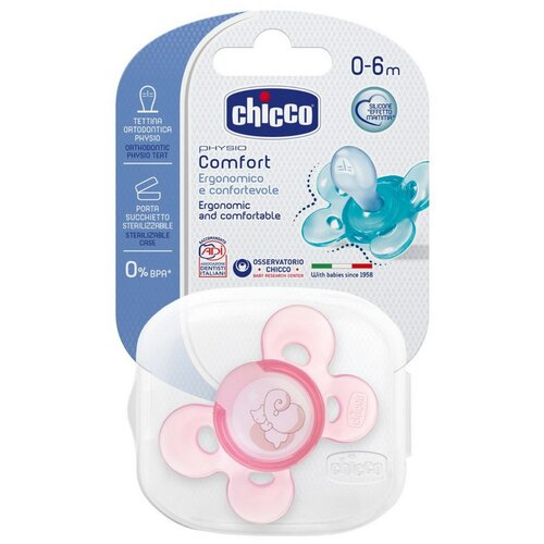 CHICCO CFL chicco laža physio comfort silikon 0-6M roze Cene