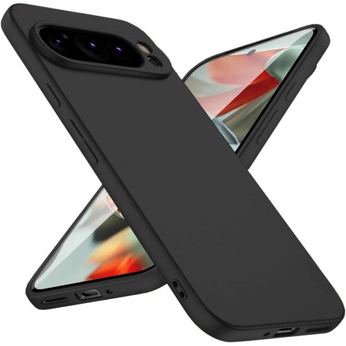  Gumijasti / gel etui Matte za Google Pixel 9 Pro XL - črni Slike