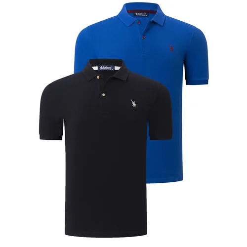 Dewberry DUAL SET T8561 MENS TSHIRT-BLACK-SAKS