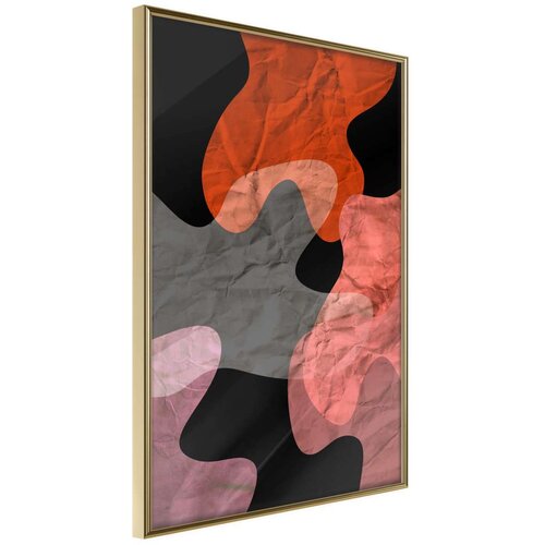  Poster - Colourful Camouflage (Orange) 20x30 Cene