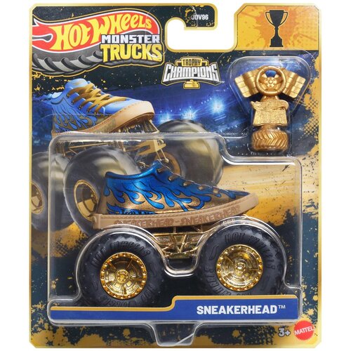 Mattel Hot Wheels Monster Trucks: Sneakerhead zmagovalni avtomobilček s pokalom 1/64 – Cene