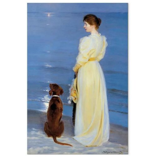  Slika - Peder Severin Kroyer &amp;ndash; Summer Evening in Skagen 40x60 Akustična Slike