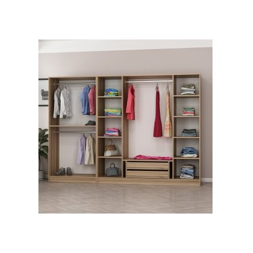 Hanah home kale - 7510 anthracite wardrobe Slike
