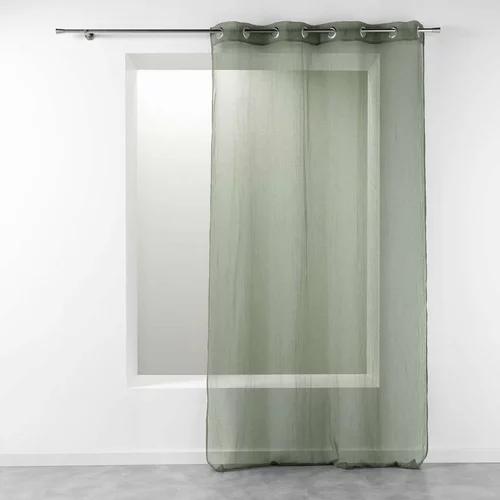 Douceur d intérieur Kaki zelena prozirna zavjesa 140x280 cm Telma –