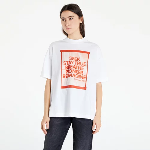 Calvin Klein Jeans Slogan Boyfriend T-Shirt